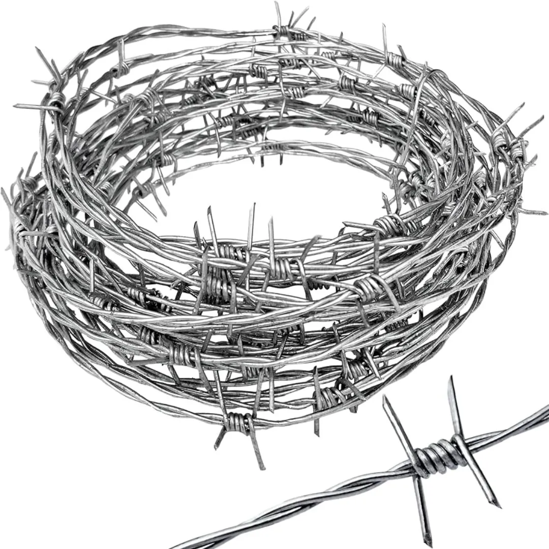 Aufgerollter Stacheldraht