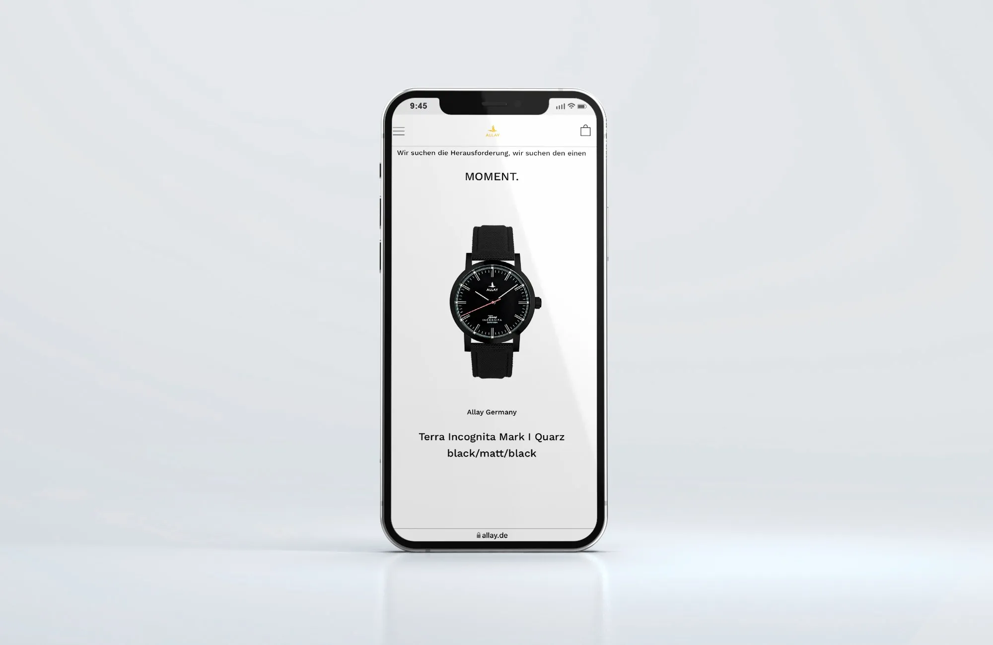 Die Terra Incognita Mark I im ALLAY-Onlineshop auf dem Smartphone
